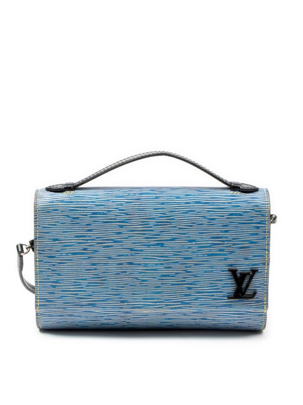 Louis Vuitton Pochette Cress Blue Black Denim Shoulder Bag Epi